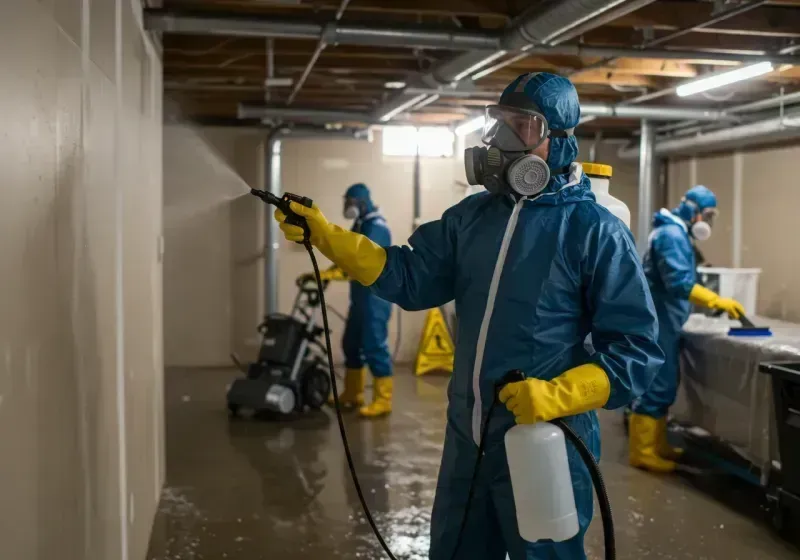 Basement Sanitization and Antimicrobial Treatment process in Edgewater, MD